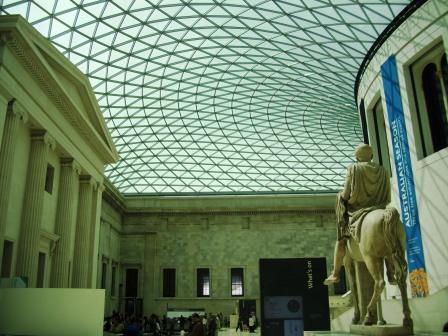 Inside the British Museum's wonderful central atrium