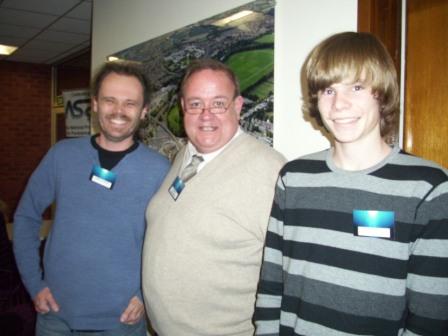 Andy and Chris Lloyd with Kevin Goodman