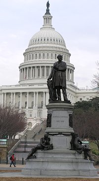 President Garfield's monument in Washington D.C.